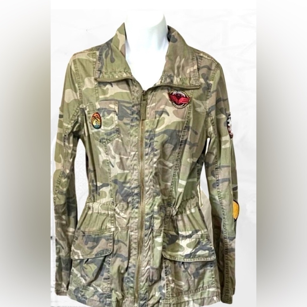 Ashley By 26 International Camouflage Utility Jacket with Patches